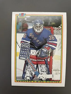 1990-91 Bowman Mike Richter #218 Rookie RC • $1.65