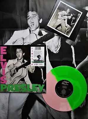 £29.95 • Buy ELVIS PRESLEY LP Elvis Presley PINK & GREEN Vinyl + POSTER + Booklet 800 Made