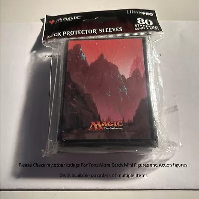 Ultra PRO Magic The Gathering Mana Mountain Deck Protector Sleeves 80 Pack NEW • $12.99