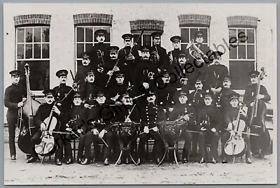 Military Photograph Print East Kent Yeomanry Regiment Band C1908 • £3.50