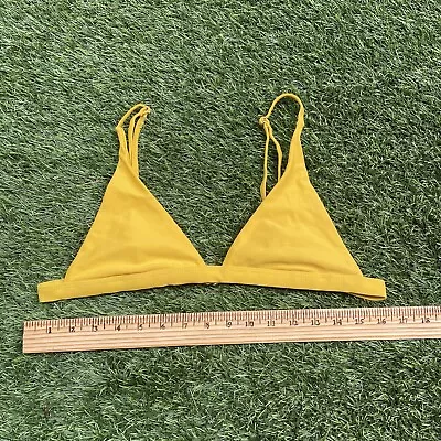 Zaful Women Yellow Swimsuit Top XL Hook Back Adjustable Straps • $9.99