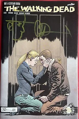 THE WALKING DEAD #167 SIGNED BY CHARLIE ADLARD W/ANDREA REMARQUE • £17.95