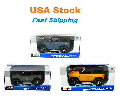 2021 Ford Bronco Badlands Maisto Diecast Model Cars 7  1:24 3 Colors NIB • $18.99