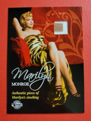 Marilyn Monroe Worn Used Stockings Piece Hose Relic Memorabilia Card Breygent • $99.95