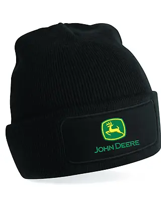 £9.99 • Buy John Deere Tractor Farmer Patch Embroidered Beanie