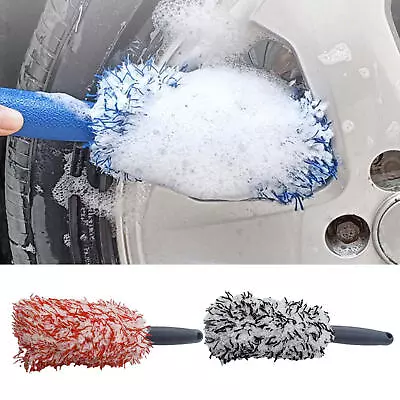 Car Wheel Cleaning Brush Rim Detailing Tool Tire Washing Clean Soft Cleaner Tool • $12.87