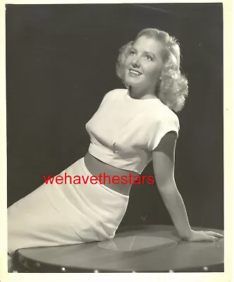 VINTAGE Jean Arthur CASUAL BEAUTY '43 Publicity Portrait By JOHN MIEHLE • $39.96