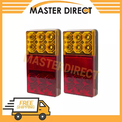 $35 • Buy LED Trailer Light Combination Lamps 12V Twin Pack 