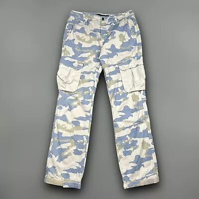 Marithe Francois Girbaud Camouflage Safari Cargo Pants Size 32x30 Wide Baggy • $39.99