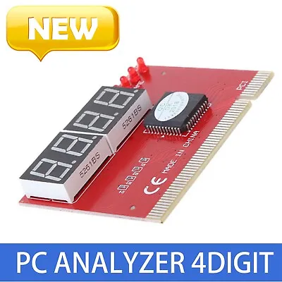 PC Motherboard Diagnostic Card 4-Digit PCI/ISA POST Code Analyzer USB PCI Tester • $6.64