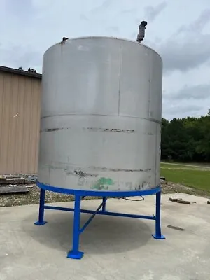 3000 / 3250 Gallon Stainless Steel Holding Tank Vertical On Stand W/side Drain • $15000
