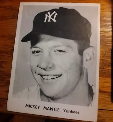 Rare!  Mickey Mantle Early 50's Team Issued 5x7 Photo • $74.99