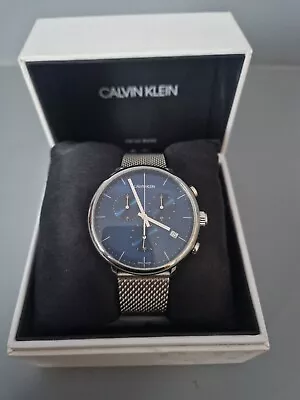 Calvin Klein Swiss Made K8M2712N Mens High Noon Watch NEW • £50