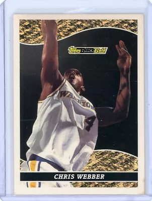 Chris Webber 1994-95 Topps Black Gold #23 Golden State Warriors Kings Michigan • $1.75