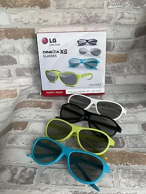 LG Cinema 3D Glasses Party Pack For LG Cinema TV 3D AG-F315 - 4 Pairs Of Glasses • £9.99