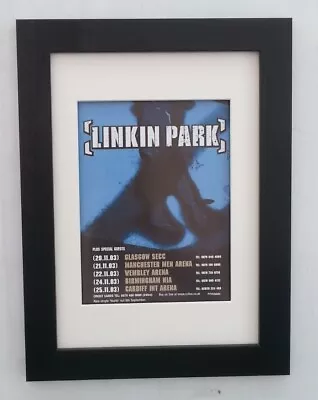 LINKIN PARK*2003*UK Tour*Poster*Flyer*QUALITY FRAMED*FAST WORLD SHIP* • £24.95