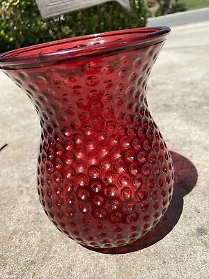 Red Glass Vase • $8