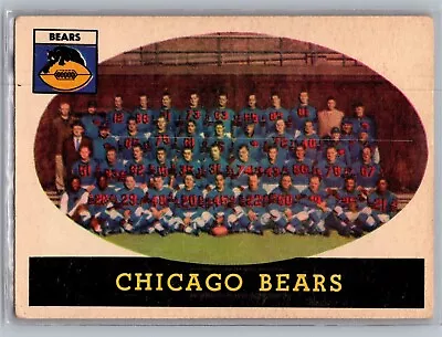 1958 Topps Set Break #29 Chicago Bears - VG-EX *TEXCARDS* • $4.99