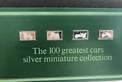 £19.99 • Buy 4 John Pinches 100 Greatest Cars Miniatures Silver .925 Ingots Issue 3 Nos 9-12