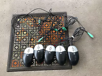 Lot Of 5 HP PS2 Optical Computer Mouse • $1.95