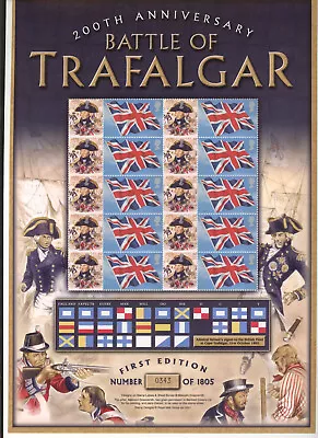 £7.99 • Buy 200th Anniversary Battle Of Trafalgar Smilers Sheet.