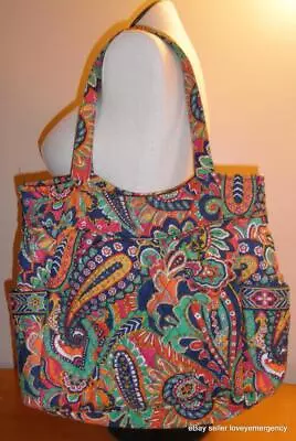 Vera Bradley Venetian Paisley Zip Shoulder Bag Tote Purse • $44.97