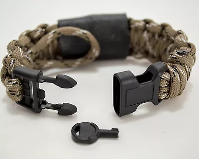 Military/Law Enforcement Adjustable Emergency Bracelet W/Handcuff Key • $15.54