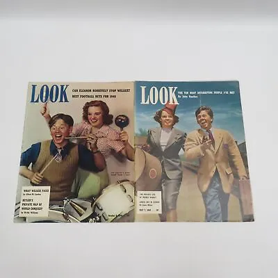 Look Magazine May 7 1940 Mickey Rooney/Judy Garland Eleanor Roosevelt WWII • $18