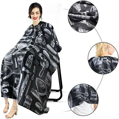 £3.92 • Buy Professional Hairdressing Gown Cape Shave Apron Hair Cutting Salon Barber UK 