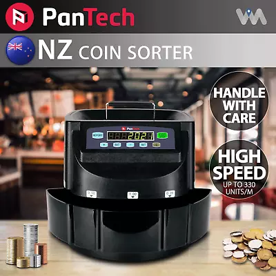 PanTech New Zealand NZ Coin Sorter Counter Automatic Electronic Counting- • $221.95