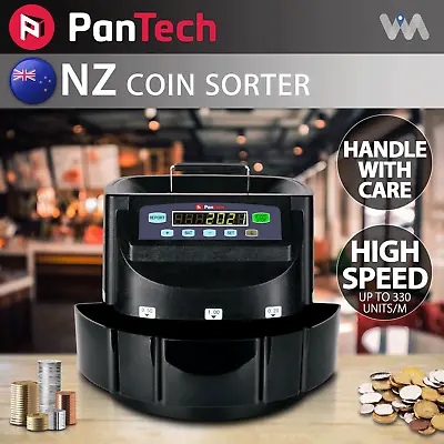 PanTech New Zealand NZ Coin Sorter Counter Automatic Electronic Counting` • $221.95