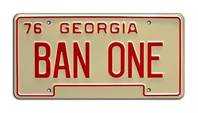 Smokey And The Bandit | Burt Reynolds | BAN ONE | Screen Accurate License Plate • $17