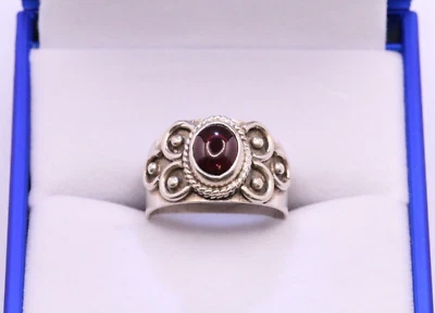 £5.11 • Buy Sterling Silver Ladies Spinel Gemstone Ring Size Q 1/2 Vintage Gift 5.1g AAD167