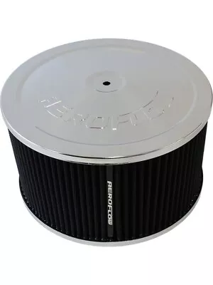 Aeroflow 9 X 5 Air Cleaner Assembly 7-5/16 Neck Chrome Cotton (AF2851-1366) • $166.40