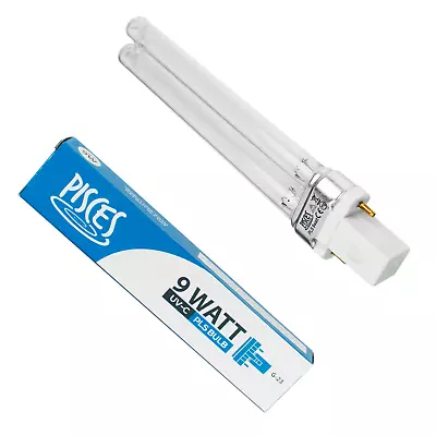 2 X 9w 9 Watt Pls Pond Filter Uv/uvc Bulb/light/tube/lamp Ultra-violet Clarifier • £8.85