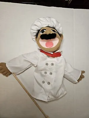 Melissa And Doug Chef Puppet With Stick - Free Shipping • $35