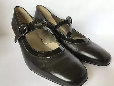 £21.99 • Buy Equity Flame Brown Leather Strap Court Shoe E Fitting EX DISPLAY