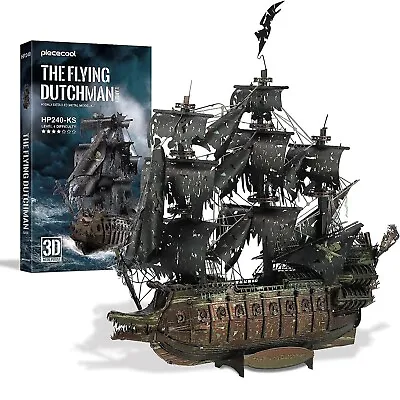 Piececool 3D Puzzles DIY Handmade Metal Model Adult Puzzle Pirate Ship #HP240-KS • $37.59