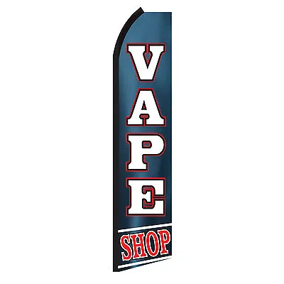 VAPE SHOP Advertising Sign Swooper Feather Flutter Banner Flag Only Special • $20.95