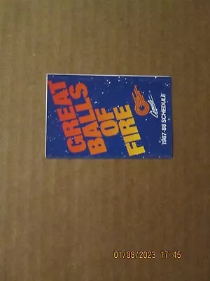 MISL Kansas City Comets Vintage Defunct Circa 1987-88 Soccer Pocket Schedule • $15