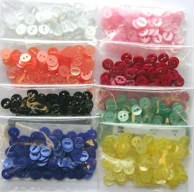 £2.49 • Buy Round Fish Eye Buttons ( Choice Of Size Quantity & Colour ) 16s 18s 22s 26s 30s