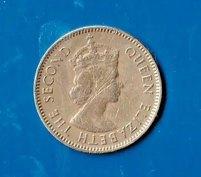 1959 HONG KONG 10 Cent Coin Ni / Me Very Nice • £0.86