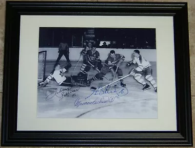 VERY RARE! Maurice Richard Henri Richard Johnny Bower Signed Photo PSA LOA! • $499.95