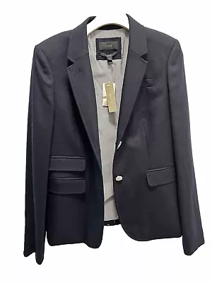 J. Crew Schoolboy Blazer Navy Blue Wool Size 10 Tall Gold Buttons NWT! • $59.90