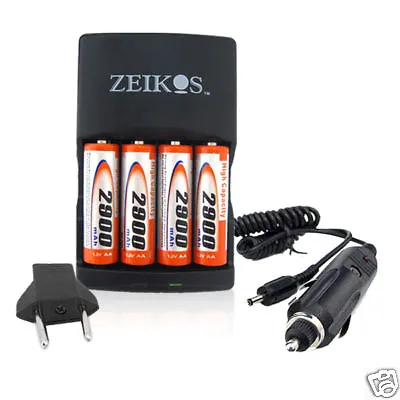 £12.89 • Buy 4aa Battery & Ac/dc Charger For Canon Powershot A810 A800