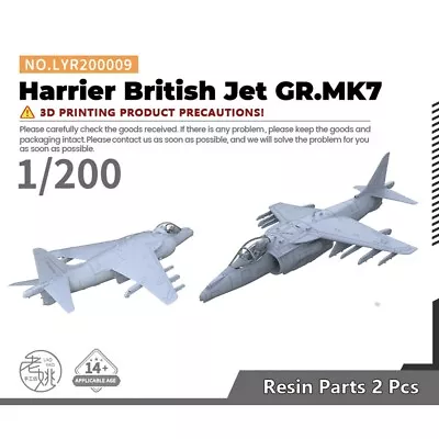 Yao's Studio LYR200009 1/200 Military Model Kit  Harrier British Jet GR.MK7 • $15.99