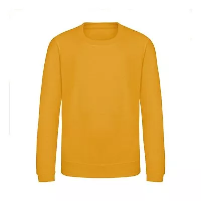 AWDis Kids Sweatshirt - Boys Girls Plain Casual Crew Top |25 Colour|Ages 3-13 • £10.89