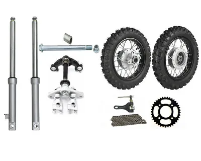 Front Forks Triple 10  Wheel 2.50-10 Tire Dirt Bike For XR CRF CRF50 TTR50 50cc • $375.31