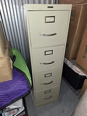 4 Drawer Metal File Cabinet • $60