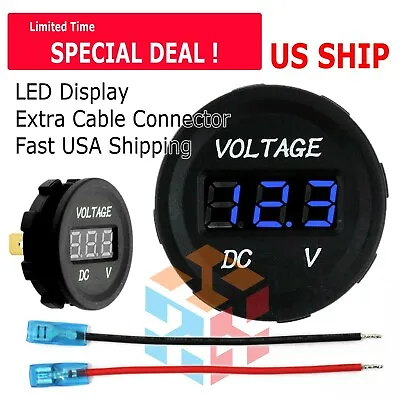 LED Digital Display Voltmeter Car Motorcycle Voltage Volt Gauge Panel Meter 12V • $7.45